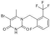 5-Bromo-1-(2-fluoro-6-(trifluoromethyl)benzyl)-6-methylpyrimidine-2,4(1H,3H)-dione