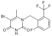 5-Bromo-1-(2-fluoro-6-(trifluoromethyl)benzyl)-6-methylpyrimidine-2,4(1H,3H)-dione