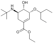 Ethyl (3R,4S,5R)-5-N-(1,1-dimethylethyl)amino-3-(1-ethylpropoxy)-4-hydroxy-1-cyclohexene-1-carboxyla