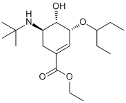 Ethyl (3R,4S,5R)-5-N-(1,1-dimethylethyl)amino-3-(1-ethylpropoxy)-4-hydroxy-1-cyclohexene-1-carboxyla