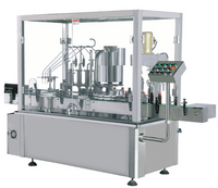 Automatic juice water oil liquid filling and capping machine