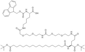 Fmoc-L-Lys[Oct-(otBu)-Glu-(otBu)-AEEA-AEEA]-OH