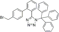 N-(Triphenylmethyl)-5-(4'-bromomethylbiphenyl-2-yl-)tetrazole