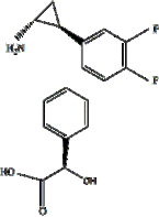 (1R,2S)-2-(3,4-Difluorophenyl)cyclopropanaminium (2R)-hydroxy(phenyl)ethanoate