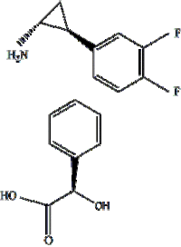 (1R,2S)-2-(3,4-Difluorophenyl)cyclopropanaminium (2R)-hydroxy(phenyl)ethanoate