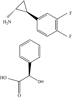 (1R,2S)-2-(3,4-Difluorophenyl)cyclopropanaminium (2R)-hydroxy(phenyl)ethanoate