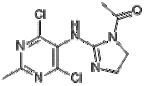 1-[2-[(4,6-Dichloro-2-methylpyrimidin-5-yl)amino]-4,5-dihydroimidazol-1-yl]ethanone