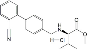 N-[(2’-cyanobiphenyl-4-yl)methyl]-L-valine methyl ester hydrochloride