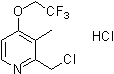 2-Chloromethyl-3-methyl-4-(2,2,2-trifluoro-ethoxy)-pyridine HCl