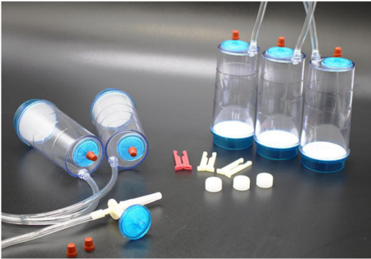Sterility test pump cups
