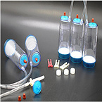 Canister for vials antibiotic powder