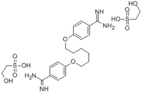 2-hydroxyethanesulphonic acid, compound with 4,4'-[hexane-1,6-diylbis(oxy)]bis[benzenecarboxamidine]