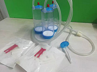 Sterility test pump disposable canister two /three cups