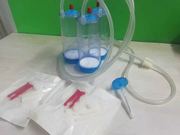 Sterility test pump disposable canister two /three cups