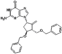 2-Amino-9-((1S,3R,4S)-4-(benzyloxy)-3-((benzyloxy)methyl)-2-methylenecyclopentyl)-1H-purin-6(9H)-one