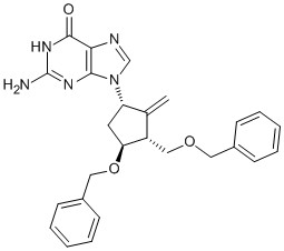 2-Amino-9-((1S,3R,4S)-4-(benzyloxy)-3-((benzyloxy)methyl)-2-methylenecyclopentyl)-1H-purin-6(9H)-one