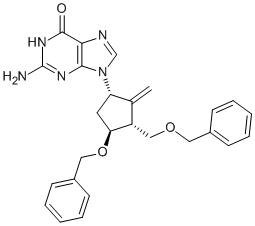 2-Amino-9-((1S,3R,4S)-4-(benzyloxy)-3-((benzyloxy)methyl)-2-methylenecyclopentyl)-1H-purin-6(9H)-one