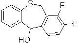 7,8-Difluoro-6,11-dihydrodibenzo[b,e]thiepin-11-ol：