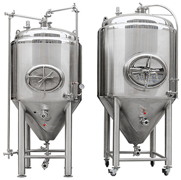 1500 liter fermenter, stainless steel fermenter, conical fermenter with cooling jackets