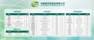 Raw materials, preparations and equipment consumables