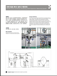 Double Cone-Conveying-Screening-Gold Inspection-Measuring System