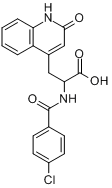 2-(4-Chlorobenzoylamino)-3-(1,2-dihydro-2-oxo-4-quinolyl)propionic acid