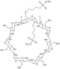 182410-00-0 Injection grade sulfobutyl ether beta cyclodextrin sodium SBECD