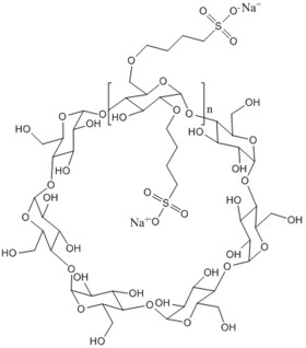 182410-00-0 Injection grade sulfobutyl ether beta cyclodextrin sodium SBECD