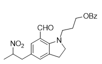 1-[3-(benzoyloxy)propyl]-2,3-dihydro-5-(2-nitropropyl)-1H-Indole-7-carboxaldehyde