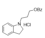 3-(indolin-1-yl)propyl benzoate hydrochloride