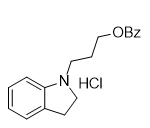 3-(indolin-1-yl)propyl benzoate hydrochloride