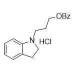 3-(indolin-1-yl)propyl benzoate hydrochloride