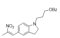 2,3-dihydro-5-(2-nitro-1-propen-1-yl)-1H-Indole-1-propanol 1-benzoate