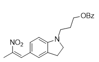 2,3-dihydro-5-(2-nitro-1-propen-1-yl)-1H-Indole-1-propanol 1-benzoate