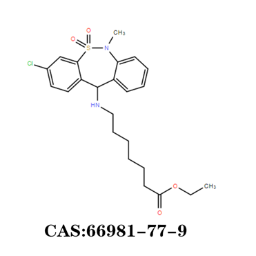 Tianeptine Ethyl Ester sulfate cas 66981-77-9