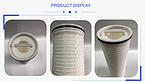 High flow pleated filter cartridge