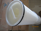 High flow pleated filter cartridge