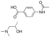 :4-acetamidobenzoicacid,compoundwith1-(dimethylamino)propan-2-ol(1:1)