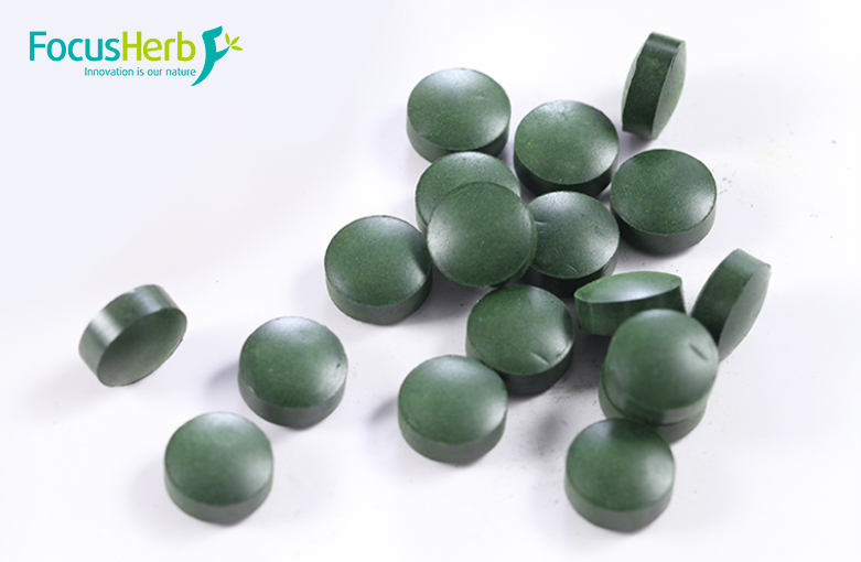 Organic spirulina tablets