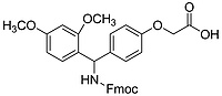 4 - [(2, 4 - dimethoxy phenyl) (FMOC - amino) methyl] benzene acetic acid oxygen