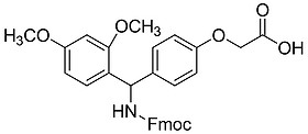 4 - [(2, 4 - dimethoxy phenyl) (FMOC - amino) methyl] benzene acetic acid oxygen