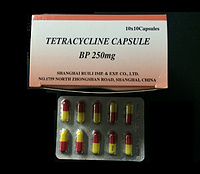 Tetracycline capsules, 250mg