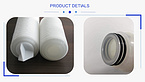 Hydrophilic PTFE pleated filter cartridge