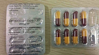 Amoxicillin capsules, 250mg