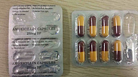Amoxicillin capsules, 250mg