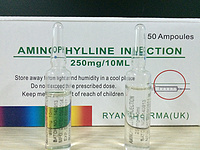 Aminophylline injection, 250mg/10ml