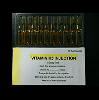 Vitamin K3 injection, 10mg/1ml