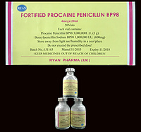 Fortified procaine penicillin for injection, 4mega/20ml