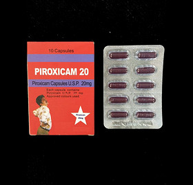 Piroxicam capsules, 20mg