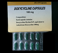 Doxycycline capsules, 100mg